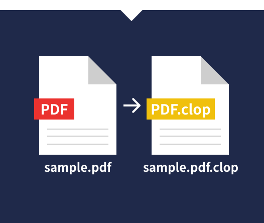ファイルの拡張子が変わっている